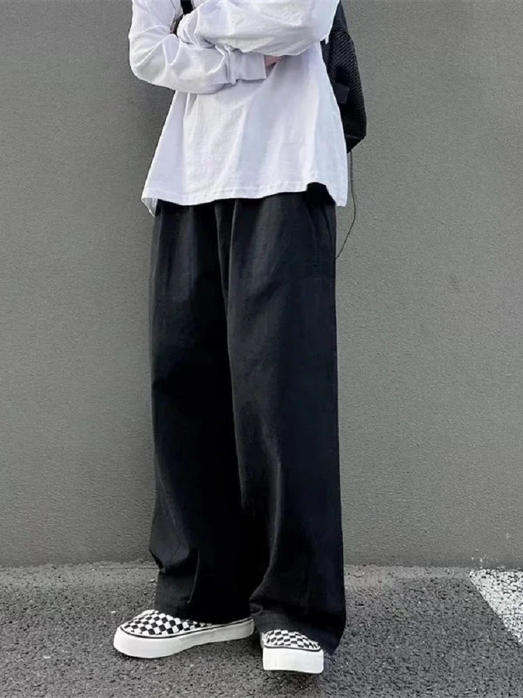 Retro Japanese Men's Loose Straight Leg Work Pants Drapey Wide Leg Casual Solid Color Long Trousers Streetwear E5946
Retro Japanese Men's Loose Straight Leg Work Pants Drapey Wide Leg Casual Solid Color Long Trousers Streetwear E5946