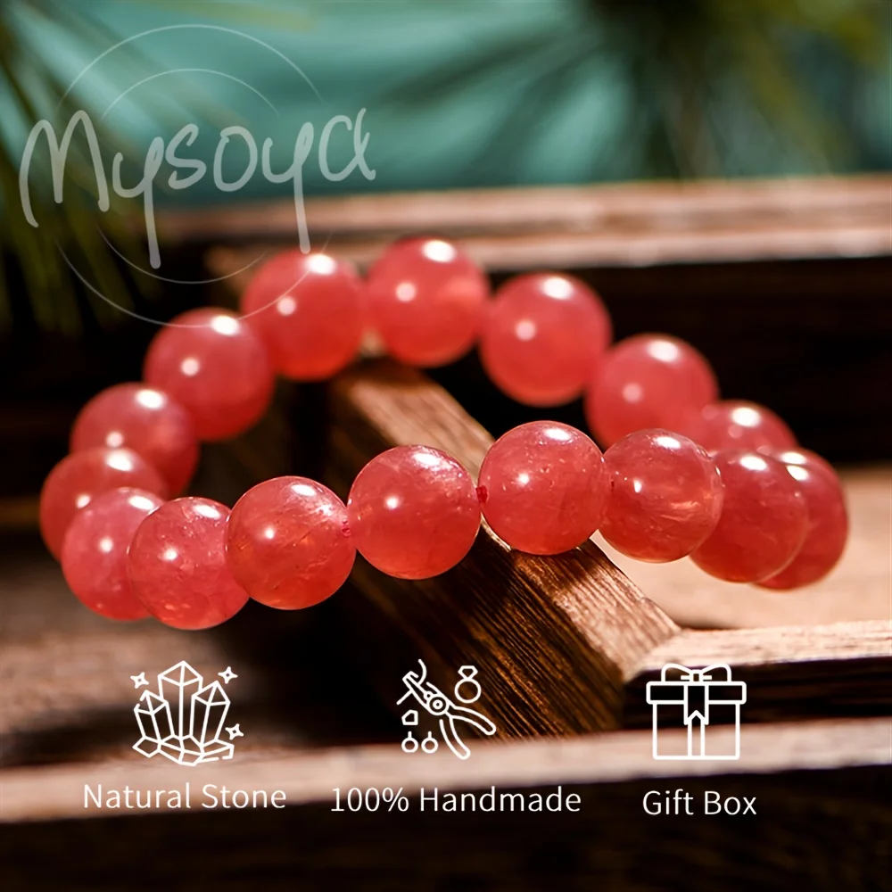 Браслет MYSOYA из натурального аргентинского родохрозита премиум-класса с подарочной коробкой, подарок на день рождения, подарок на День святого Валентина
Браслет MYSOYA из натурального аргентинского родохрозита премиум-класса с подарочной коробкой, подарок на день рождения, подарок на День святого Валентина