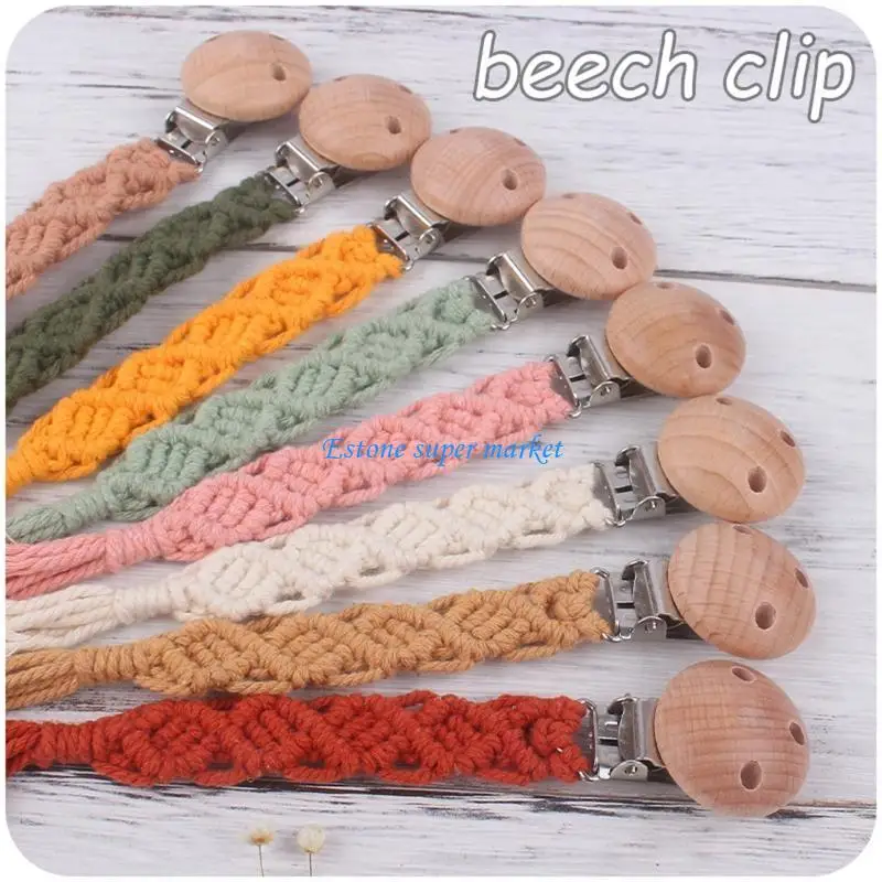 090B Cotton Pacifier Clip for Baby Girl Boy Wooden Soother Chain Holder Babies for Newborn Teething Toy Shower Gift
090B Cotton Pacifier Clip for Baby Girl Boy Wooden Soother Chain Holder Babies for Newborn Teething Toy Shower Gift