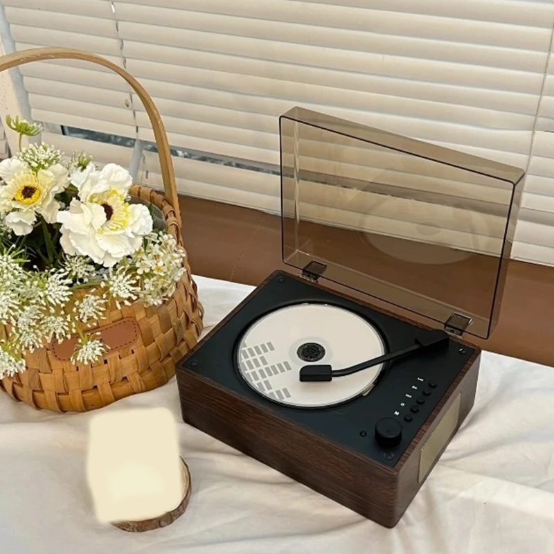 Portable Wireless Disc Player Classical Retro Player Dustproof Cover Rechargeable Battery Wireless Auditory Streaming F19E
Portable Wireless Disc Player Classical Retro Player Dustproof Cover Rechargeable Battery Wireless Auditory Streaming F19E