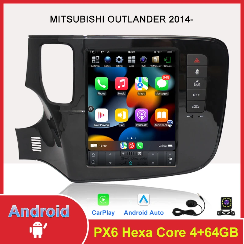 Автомобильный мультимедийный плеер с экраном в стиле Tesla на Android для Mitsubishi Outlander-Авторадио GPS Поддержка Carplay цифровой усилитель
Автомобильный мультимедийный плеер с экраном в стиле Tesla на Android для Mitsubishi Outlander-Авторадио GPS Поддержка Carplay цифровой усилитель
