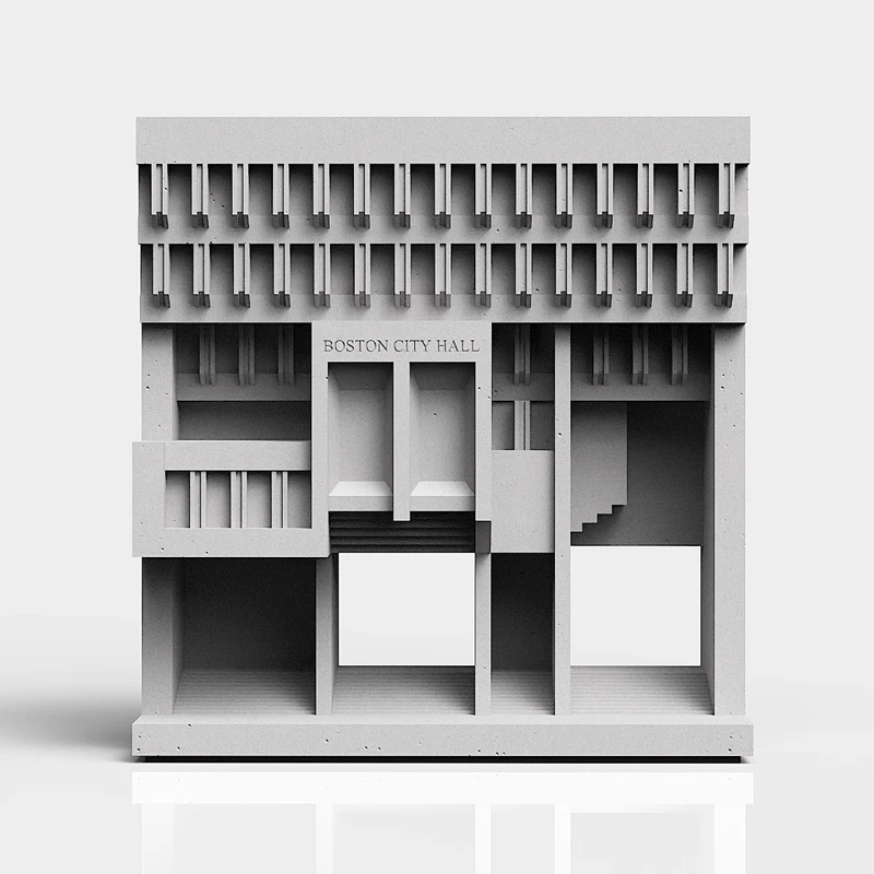 Miniature Boston City Hall Concrete Model - Brutalist Architecture Collectible & Home Decor
Miniature Boston City Hall Concrete Model - Brutalist Architecture Collectible & Home Decor
