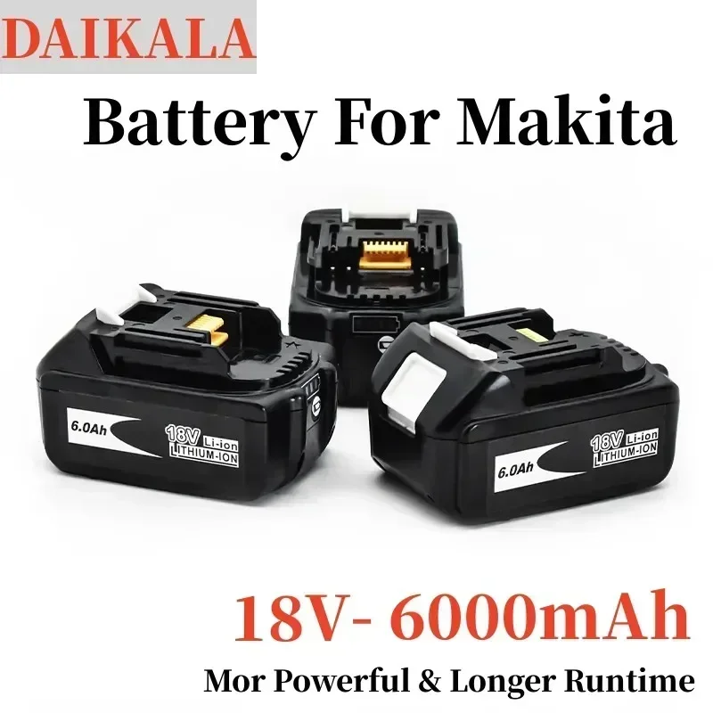 Оригинальный литий-ионный аккумулятор Makita18V 6.0Ah для электроинструмента, замена батареи LXT BL1860B BL1860 BL1850
Оригинальный литий-ионный аккумулятор Makita18V 6.0Ah для электроинструмента, замена батареи LXT BL1860B BL1860 BL1850