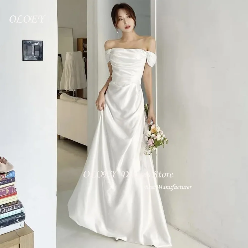 OLOEY Simple Corset Evening Gown Dresses Customized Off the Shoulder Wedding Dress Photo Shoot Elegant Sleeveless Prom Dress
OLOEY Simple Corset Evening Gown Dresses Customized Off the Shoulder Wedding Dress Photo Shoot Elegant Sleeveless Prom Dress