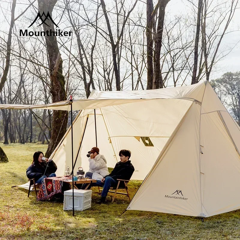 Mounthiker 5-8 Persons Black Ivory Polyester Luxury Shade Tent Self-Driving Outdoor Hiking Wilderness Camping Sky Shelter Tents
Mounthiker 5-8 Persons Black Ivory Polyester Luxury Shade Tent Self-Driving Outdoor Hiking Wilderness Camping Sky Shelter Tents