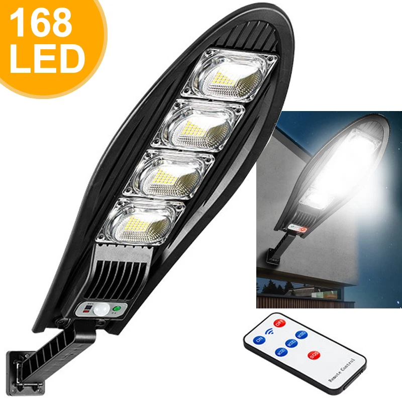 168LED Outdoor Solar Lights With Smart Motion Sensor Solar Street Lamp Waterproof Yard Garden Street Sunlights
168LED Outdoor Solar Lights With Smart Motion Sensor Solar Street Lamp Waterproof Yard Garden Street Sunlights