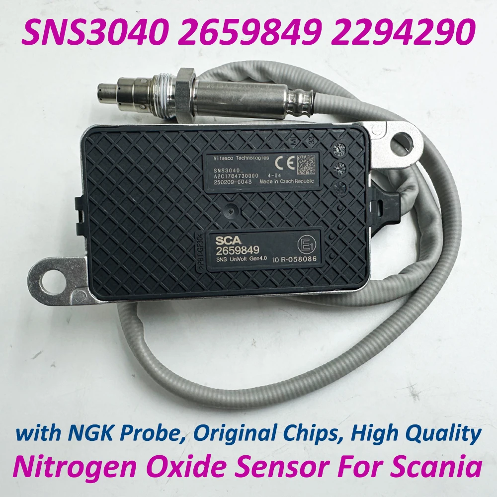 SNS3040 2659849 High Quality for NGK Probe Nitrogen Oxide Sensor Nox Sensor For Scania 2294290 2064768 2247380 2296800 2659850
SNS3040 2659849 High Quality for NGK Probe Nitrogen Oxide Sensor Nox Sensor For Scania 2294290 2064768 2247380 2296800 2659850