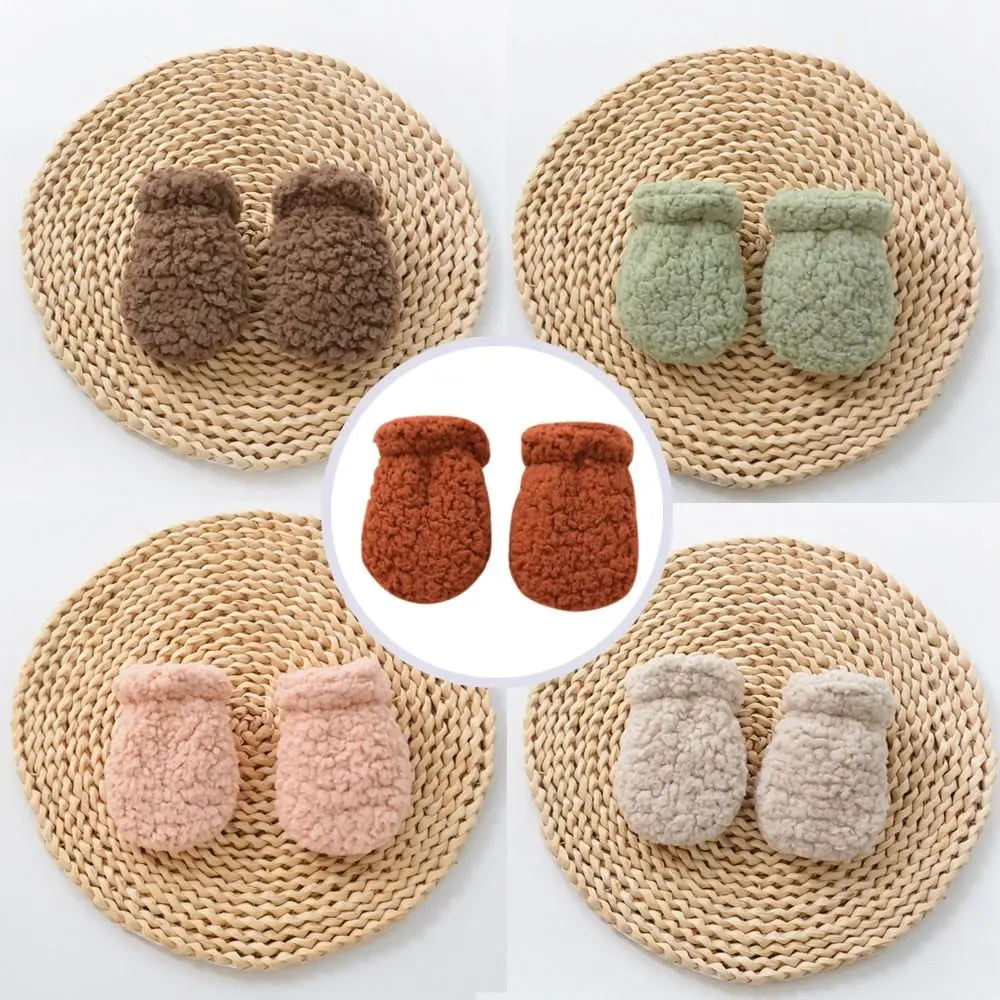 Outdoor Plush Baby Winter Warm Gloves Soft Thickening Full Finger Mittens Fleece Cold Prevention Newborn Gloves
Outdoor Plush Baby Winter Warm Gloves Soft Thickening Full Finger Mittens Fleece Cold Prevention Newborn Gloves