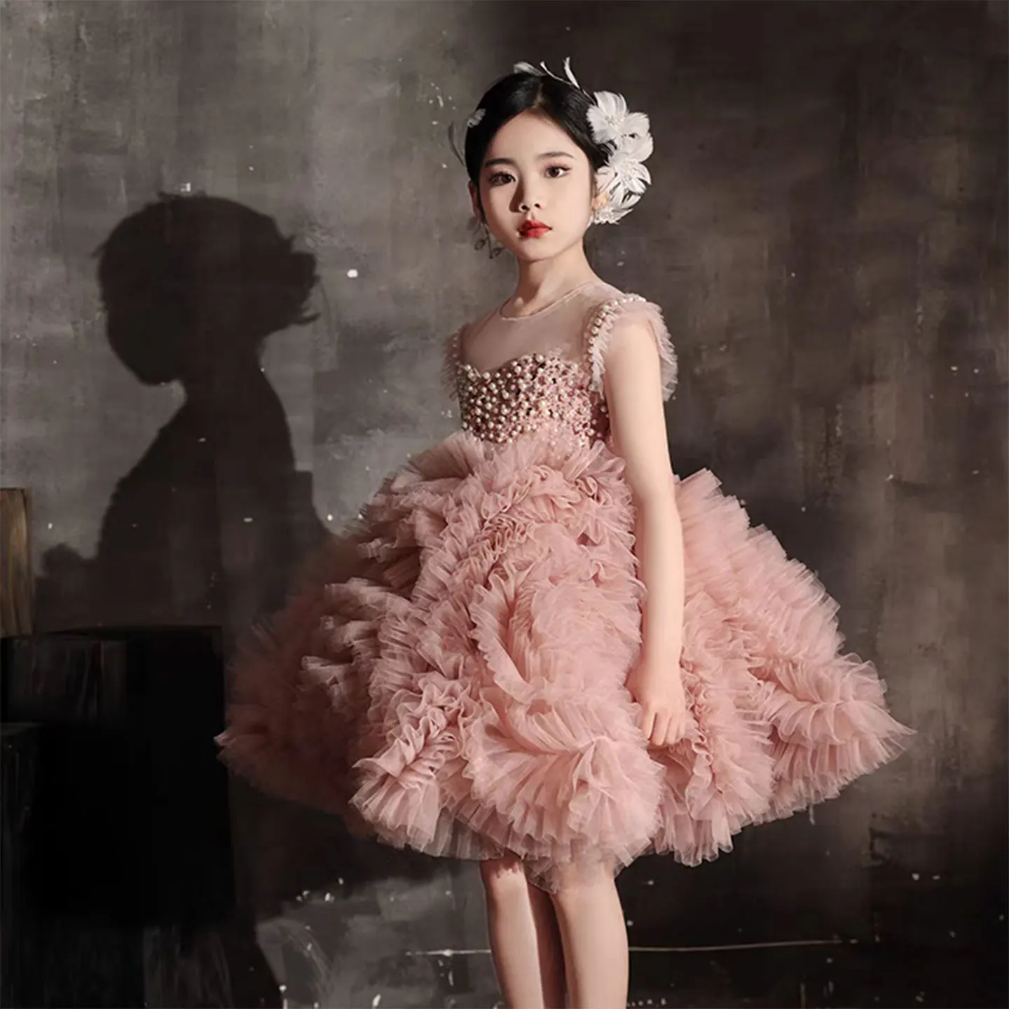 Dreamy Vow Luxury Pink Baby Flower Girl Dresses Arabic Pearls Princess Kids Ball Gown for Birthday Wedding Party Pageant J042
Dreamy Vow Luxury Pink Baby Flower Girl Dresses Arabic Pearls Princess Kids Ball Gown for Birthday Wedding Party Pageant J042