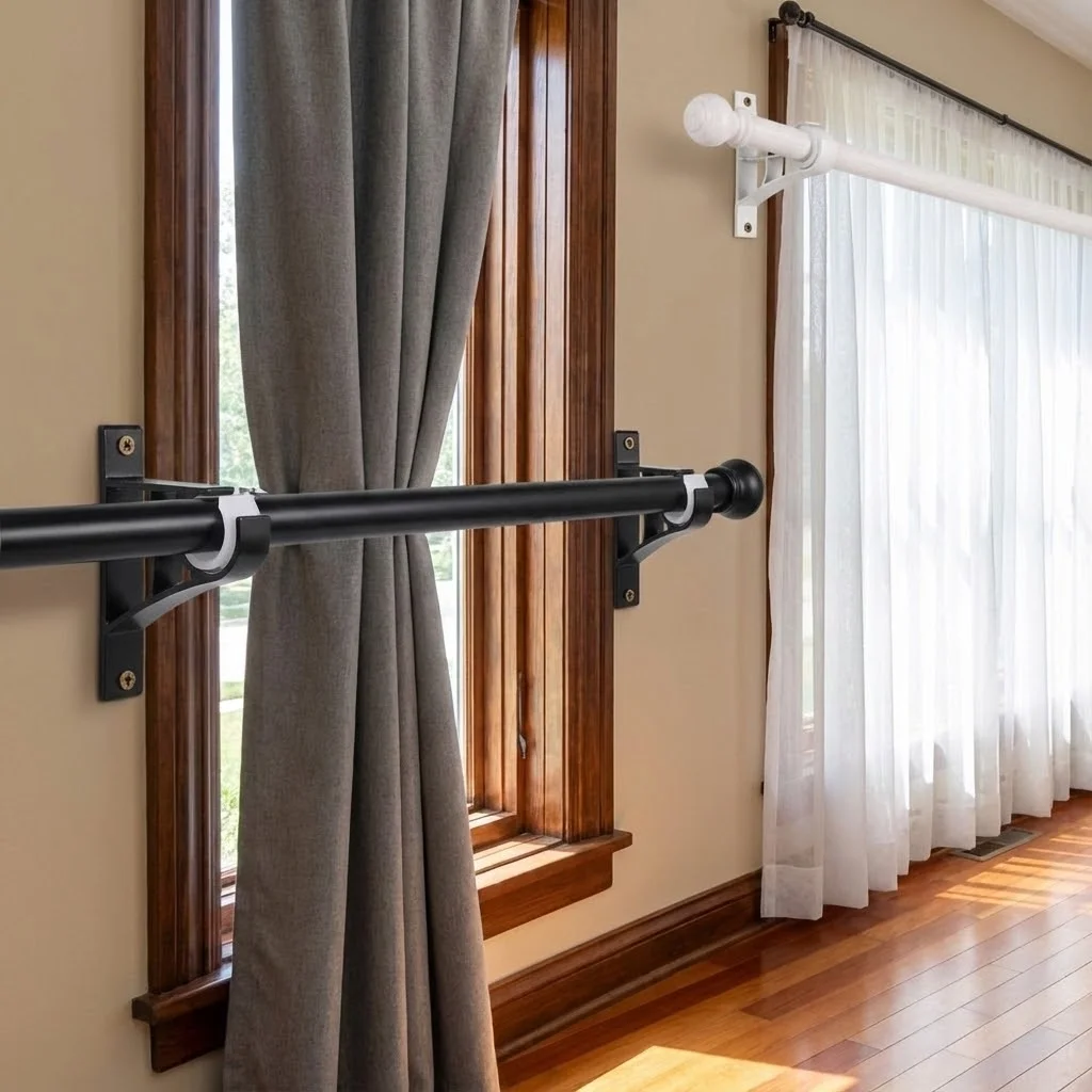 New Aluminum Alloy Curtain Rod Support Heavy Duty with Screws Curtain Fixing Clip Single Metal Window Hardware Tools
New Aluminum Alloy Curtain Rod Support Heavy Duty with Screws Curtain Fixing Clip Single Metal Window Hardware Tools