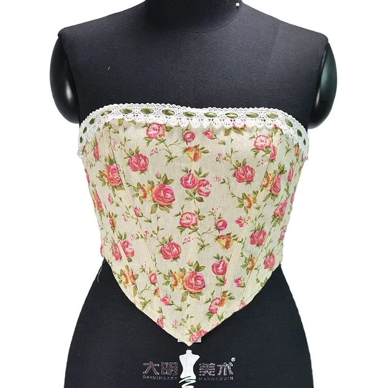 Women Corsets Bustiers Fishbone Strapless Rose Crop Top Summer Sleeveless Backless Sexy Y2k Tank Tops
Women Corsets Bustiers Fishbone Strapless Rose Crop Top Summer Sleeveless Backless Sexy Y2k Tank Tops