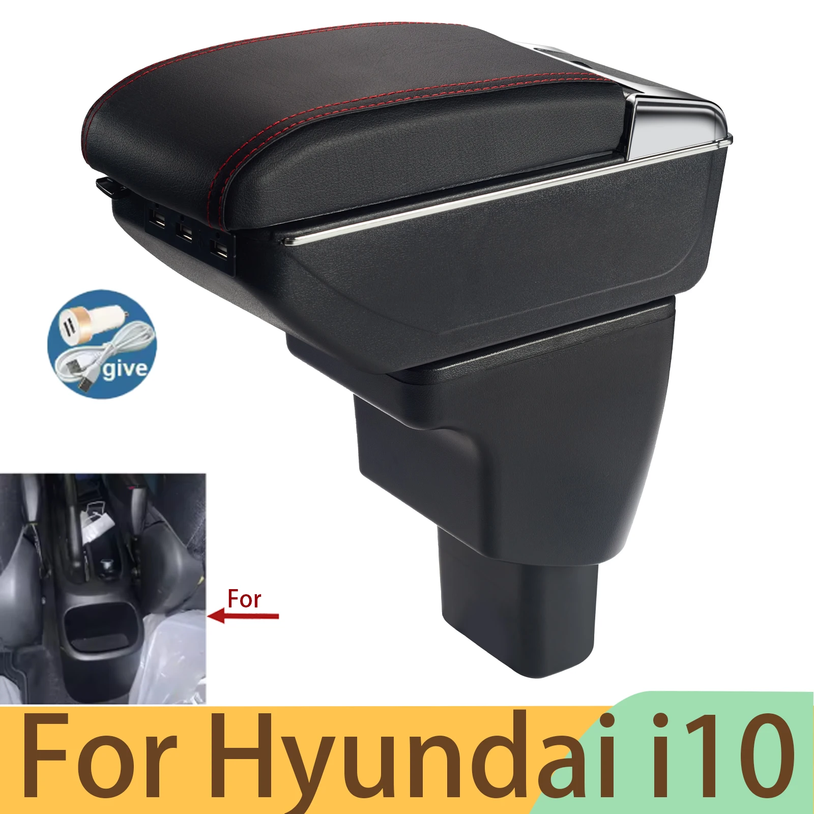 Для Hyundai i10 Подлокотник Для Hyundai I10 Автомобильный подлокотник Детали интерьера Детали для модернизации Ящик для хранения Автомобильные аксессуары USB
Для Hyundai i10 Подлокотник Для Hyundai I10 Автомобильный подлокотник Детали интерьера Детали для модернизации Ящик для хранения Автомобильные аксессуары USB