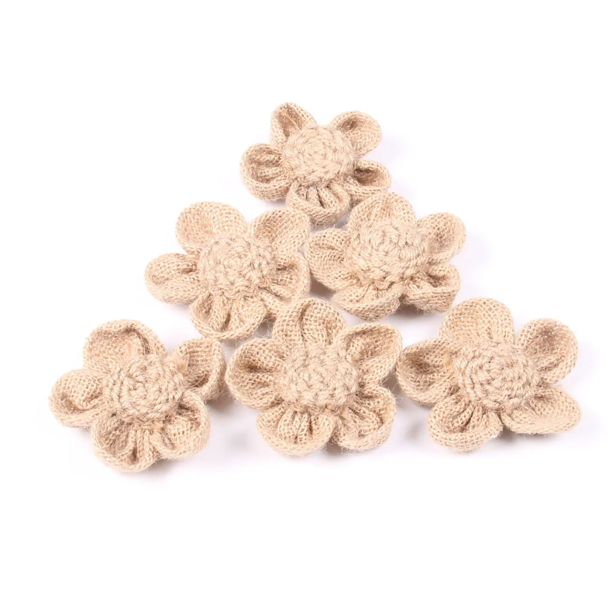 6pcs Burlap 5-petaled Flowers Jute Material Rustic Wedding Decor DIY Christmas Tree Ornament Hessian Fabric Handmade Crafts
6pcs Burlap 5-petaled Flowers Jute Material Rustic Wedding Decor DIY Christmas Tree Ornament Hessian Fabric Handmade Crafts