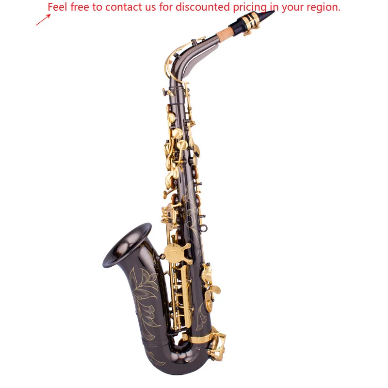 Professional Alto Saxophone In Eb Black Nickel With Gold Lacquer Finish Manufactured In China
Professional Alto Saxophone In Eb Black Nickel With Gold Lacquer Finish Manufactured In China