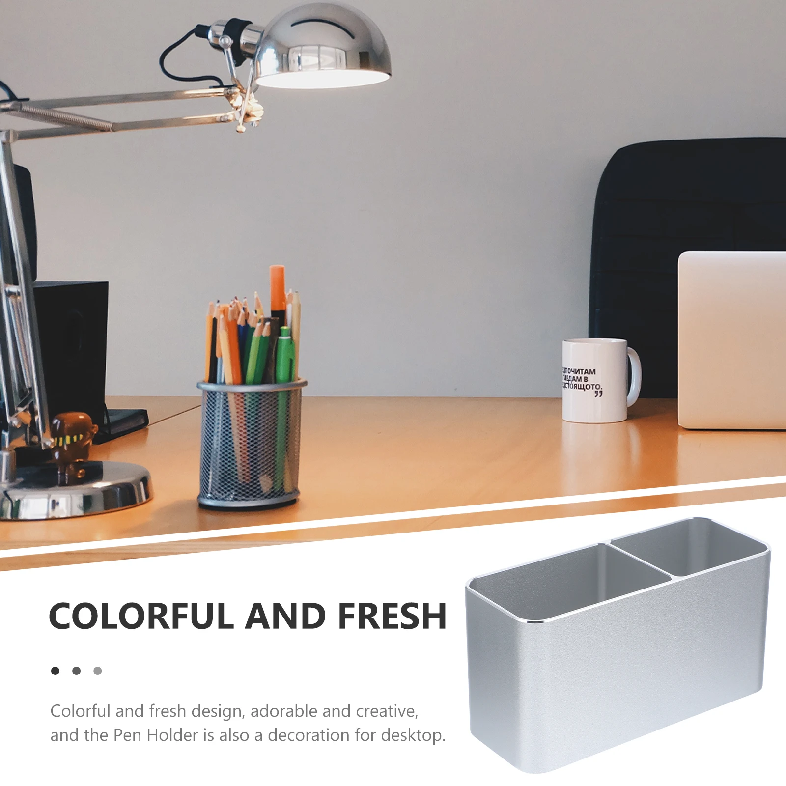 Creative Double Grid Pen Holder Storage Box For Office Desk Stationery Organizer Household Cosmetics Brush Container Desktop 
Creative Double Grid Pen Holder Storage Box For Office Desk Stationery Organizer Household Cosmetics Brush Container Desktop