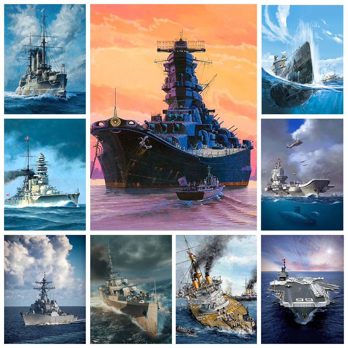 Warship 5D Diamond Painting Home Wall Art Decor Military Navigation Industry Aesthetics Diamond Embroidery DIY Festival Gift
Warship 5D Diamond Painting Home Wall Art Decor Military Navigation Industry Aesthetics Diamond Embroidery DIY Festival Gift