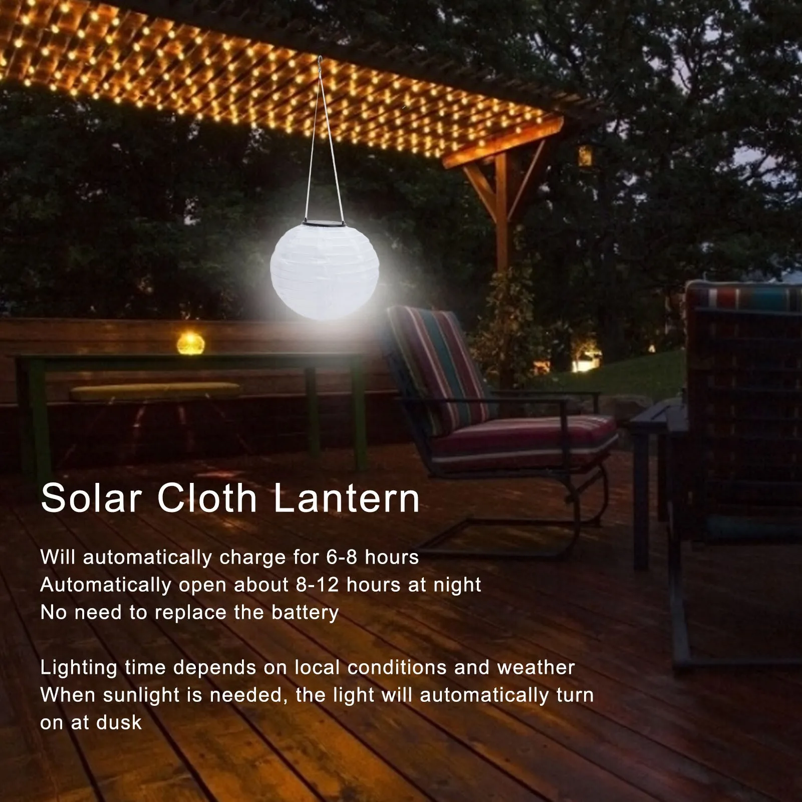 C2 20cm Garden Lights Waterproof Led Solar Cloth Chinese Lantern Outdoor Wedding Party Garden Hanging Hook Lamp White Light
C2 20cm Garden Lights Waterproof Led Solar Cloth Chinese Lantern Outdoor Wedding Party Garden Hanging Hook Lamp White Light