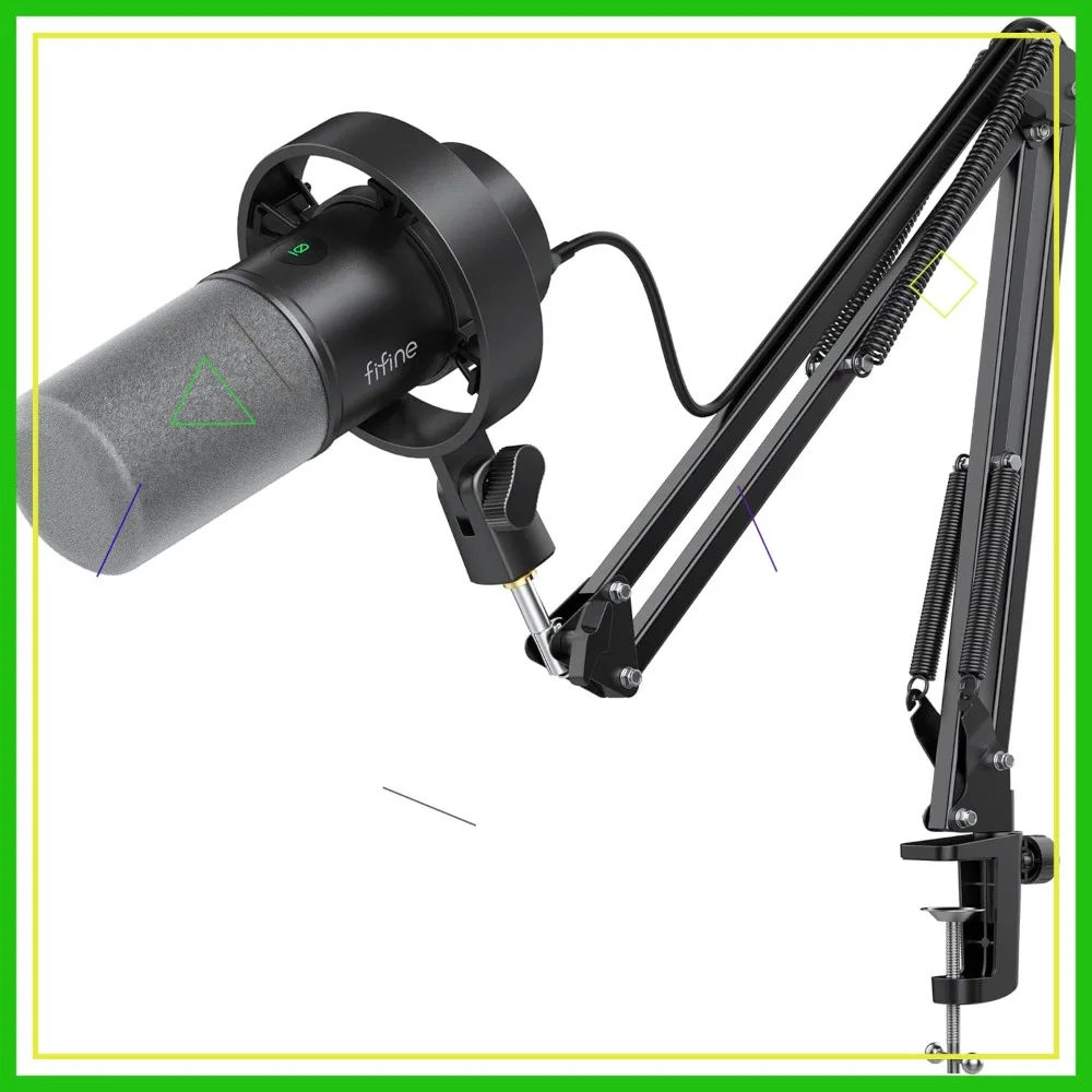 USB/XLR Dynamic Microphone Kit with Boom Arm for Podcast, Streaming, Gaming, Mute Button & Headphone Jack
USB/XLR Dynamic Microphone Kit with Boom Arm for Podcast, Streaming, Gaming, Mute Button & Headphone Jack