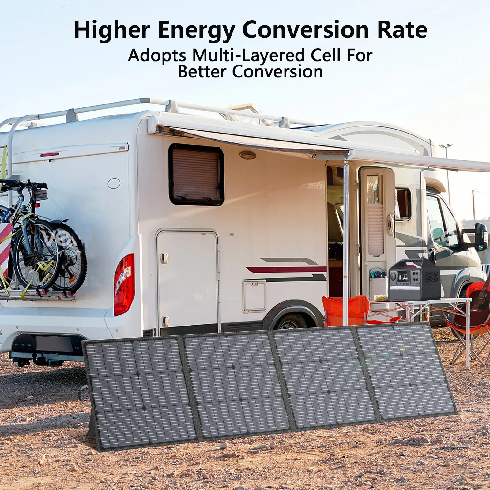 MHPOWOS 220W Foldable Solar Panel High Efficience For Travel & RV & Boat, 40V 220 W Portable Solar Panel Kit Solar Charger
MHPOWOS 220W Foldable Solar Panel High Efficience For Travel & RV & Boat, 40V 220 W Portable Solar Panel Kit Solar Charger