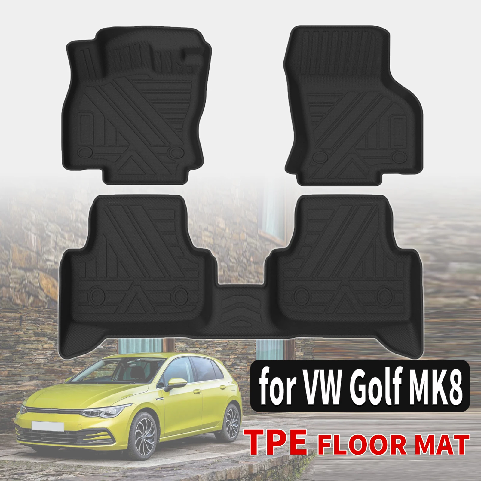 for VW Golf 8 MK8 2021-2026 Durable Weatherproof TPE Car Floor Mats & Trunk Pad, Non-Slip Easy Clean
for VW Golf 8 MK8 2021-2026 Durable Weatherproof TPE Car Floor Mats & Trunk Pad, Non-Slip Easy Clean