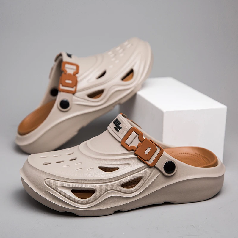 Summer New Men's Beach Clogs Outdoor Sandals Anti-slip Slippers Soft Slides Men Casual Water Garden Shoes Male Beach Sandals
Summer New Men's Beach Clogs Outdoor Sandals Anti-slip Slippers Soft Slides Men Casual Water Garden Shoes Male Beach Sandals