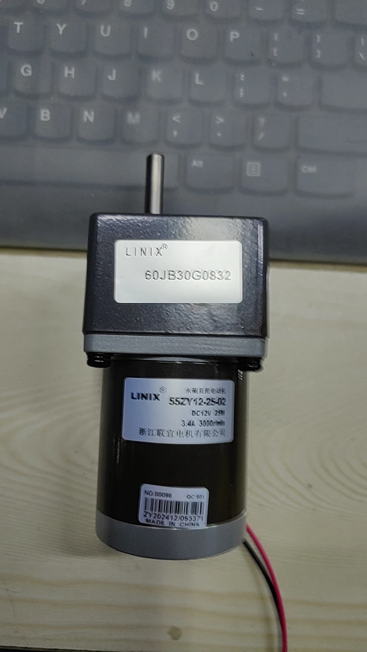 60JB30G0832 двигатель постоянного тока Linix 55ZY12-25-02 12 В 25 Вт 3,4 А 3000 об/мин
60JB30G0832 двигатель постоянного тока Linix 55ZY12-25-02 12 В 25 Вт 3,4 А 3000 об/мин