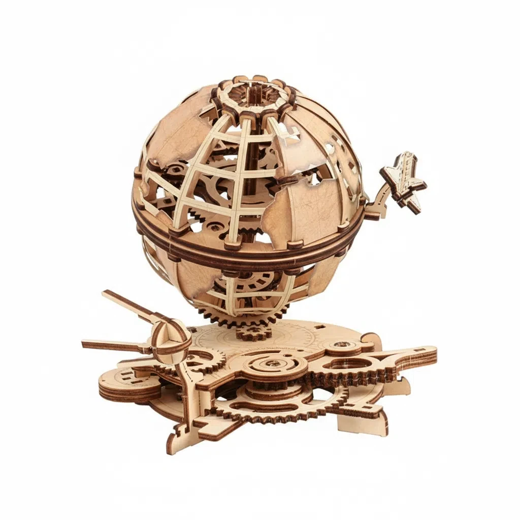 OUZEY 3D Wooden Globe Puzzle - Rotating Earth Model with Mechanical Gears, DIY Geography Learning Kit for Adults & Teens 14+
OUZEY 3D Wooden Globe Puzzle - Rotating Earth Model with Mechanical Gears, DIY Geography Learning Kit for Adults & Teens 14+