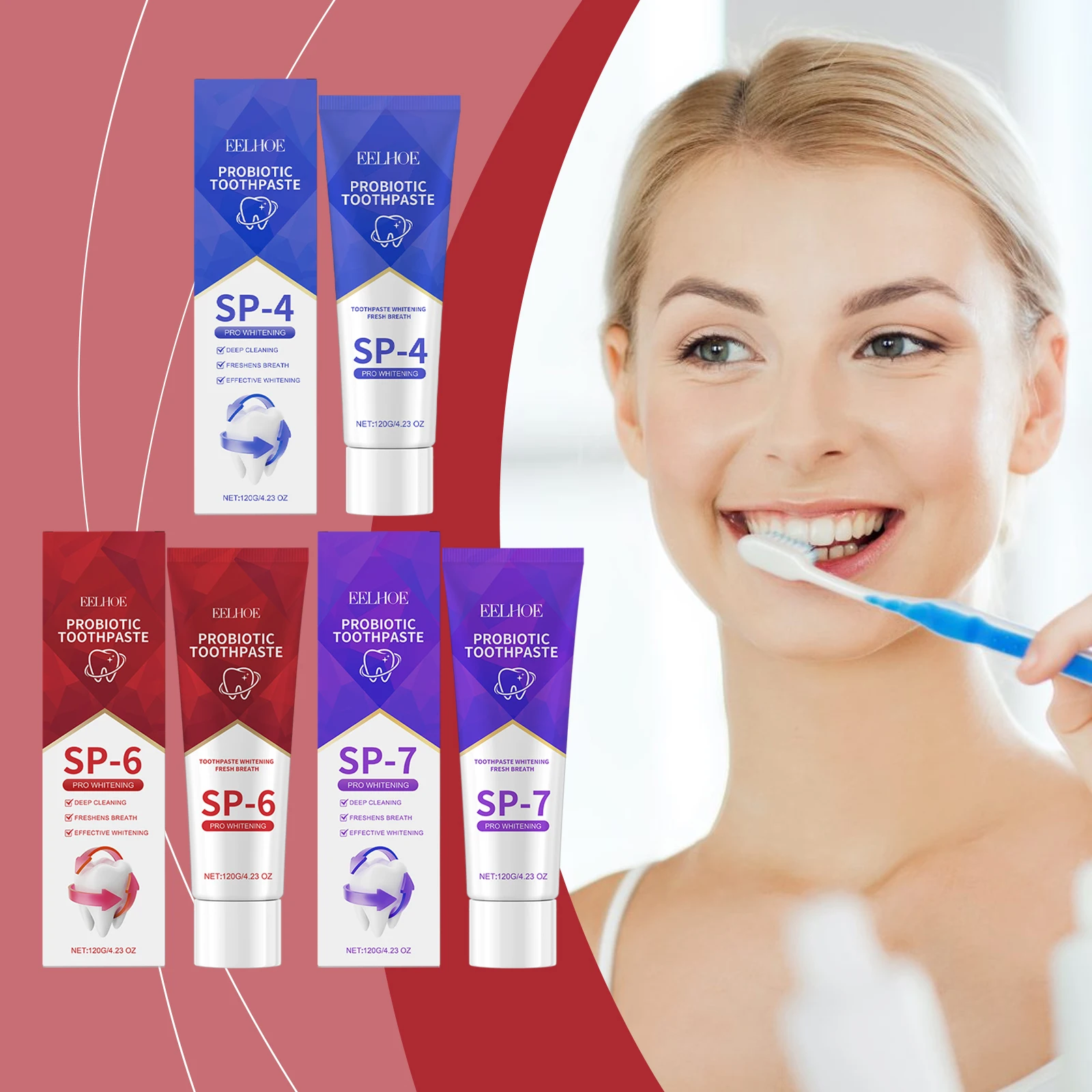 Probiotic Whitening Toothpaste Improves Yellow Teeth Mint Flavors Fresh Breath Toothpaste Removal Stain Charcoal Stains Product
Probiotic Whitening Toothpaste Improves Yellow Teeth Mint Flavors Fresh Breath Toothpaste Removal Stain Charcoal Stains Product