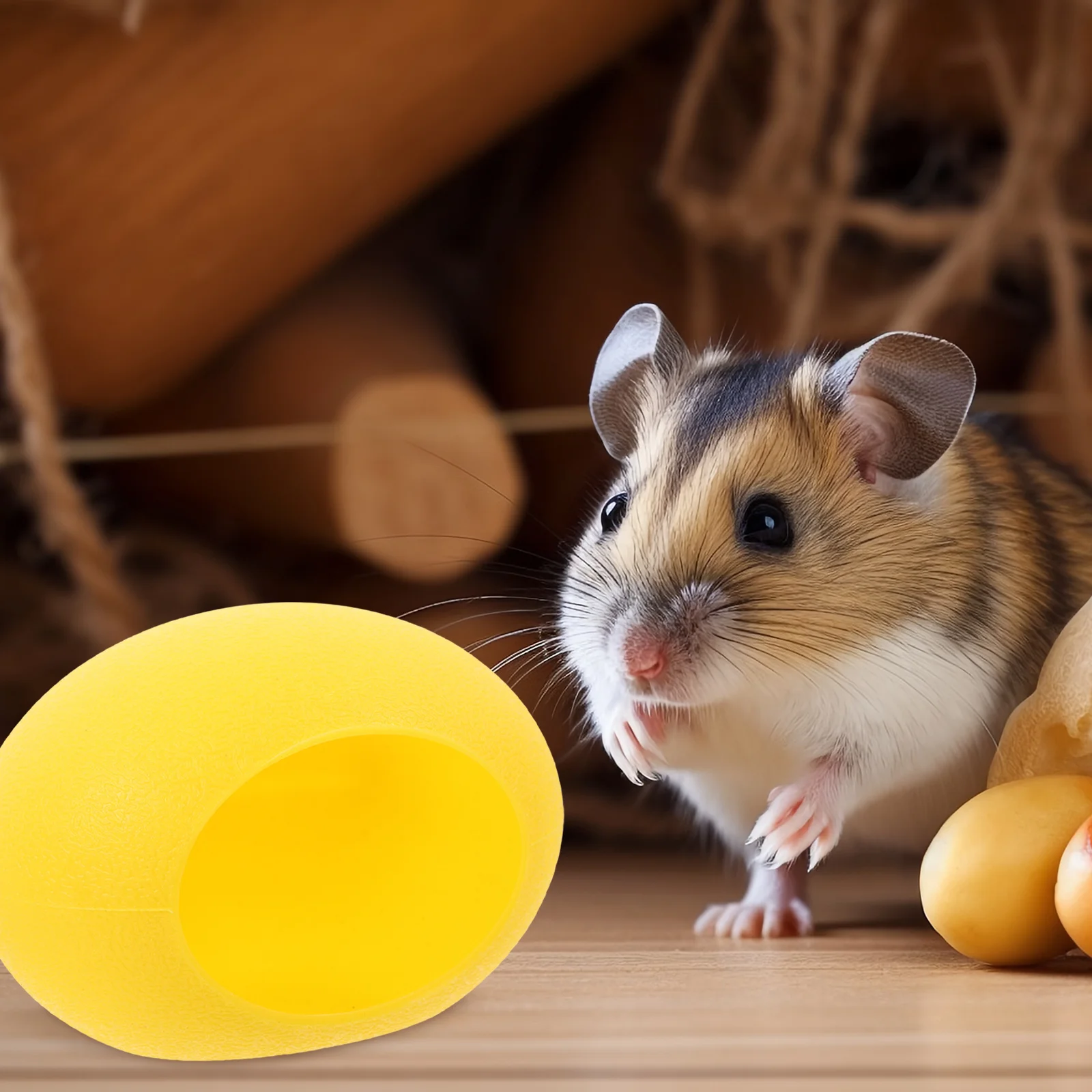 Cartoon Hamster Sleeping House Egg Shape Cozy Hideout Small Animal Bed Cage Decoration Hamster Nest Small Animal Hideaway
Cartoon Hamster Sleeping House Egg Shape Cozy Hideout Small Animal Bed Cage Decoration Hamster Nest Small Animal Hideaway