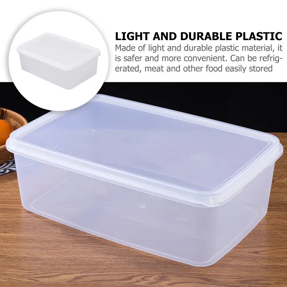 6Pcs Plastic Food Container Household Fridge Organizer Multi-Function Split Design Space Saving Convenient Freezer Box Daily Use