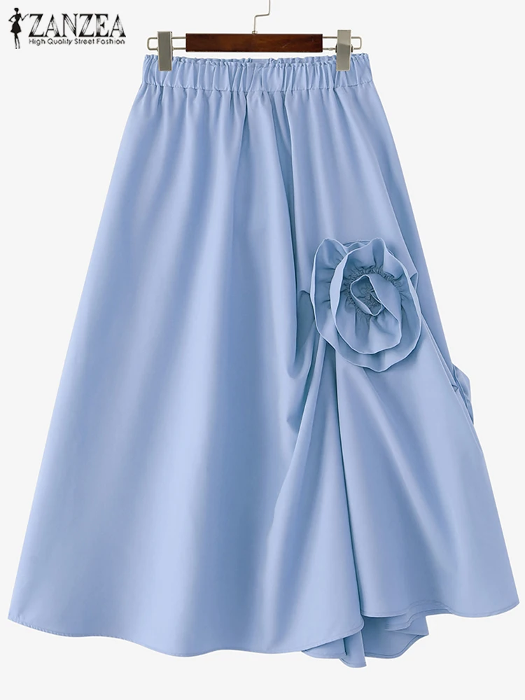 ZANZEA Women Summer Vintage Skirt Fashion 3D Flower Stitching Jupe Casual Loose Solid Long Maxi Faldas 2025 Holiday Swing Skirts
ZANZEA Women Summer Vintage Skirt Fashion 3D Flower Stitching Jupe Casual Loose Solid Long Maxi Faldas 2025 Holiday Swing Skirts