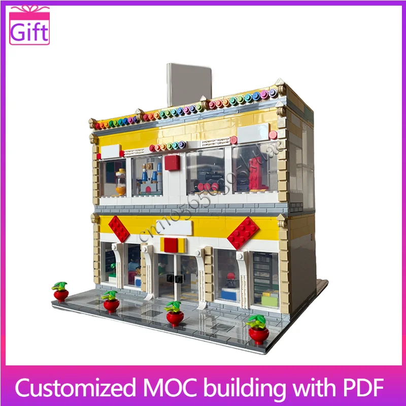 1595 PCS Moc City Series Store Model Building Blocks DIY Creative Assembly Bricks Toys Kids Christmas Exquisite Christmas Gifts
1595 PCS Moc City Series Store Model Building Blocks DIY Creative Assembly Bricks Toys Kids Christmas Exquisite Christmas Gifts
