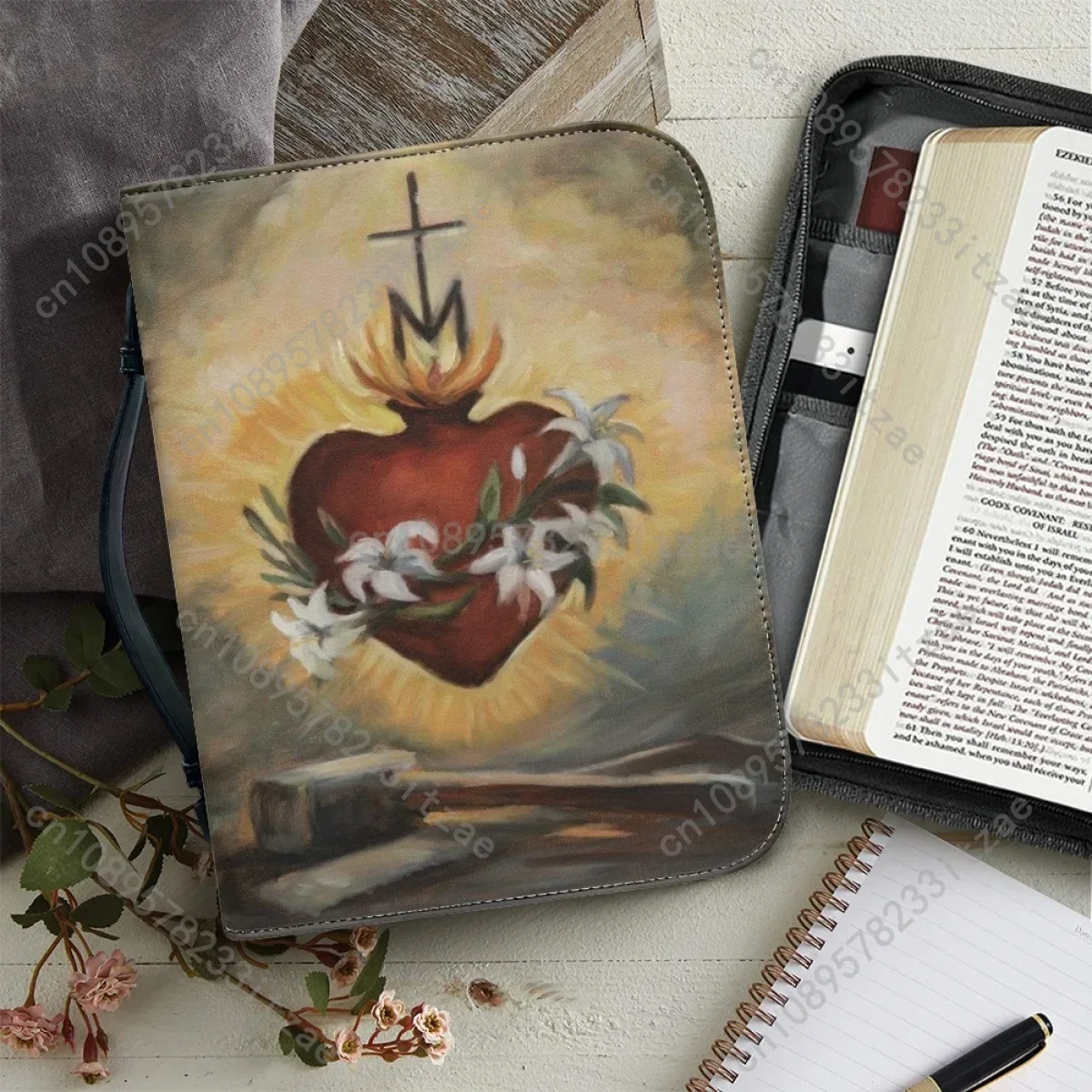 PU Leather Bible Bag for Women God's Love Print Handbag Portable Study Book Holy Storage Boxes Zippered Handle Bible Storage Bag
PU Leather Bible Bag for Women God's Love Print Handbag Portable Study Book Holy Storage Boxes Zippered Handle Bible Storage Bag