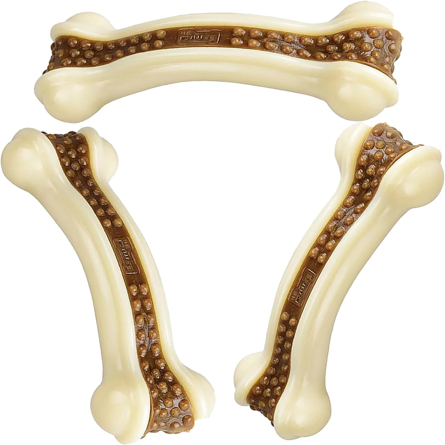 Indestructible Chew Toys for Aggressive Chewers - Real Beef Flavor Dog Bones, Durable Nylon Teething Toys for Dogs
Indestructible Chew Toys for Aggressive Chewers - Real Beef Flavor Dog Bones, Durable Nylon Teething Toys for Dogs