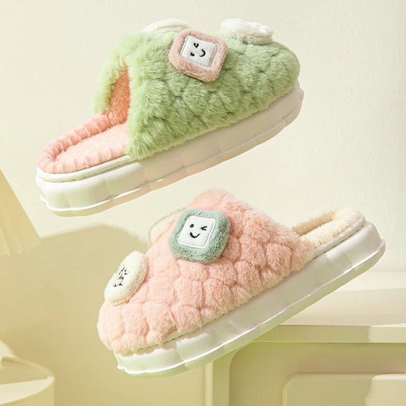 2023 Cute Warm Slippers Furry Comfortable Ladies Indoor Slippers Women Men Home Cotton Slides Platform Non-slip Girls Slipper
2023 Cute Warm Slippers Furry Comfortable Ladies Indoor Slippers Women Men Home Cotton Slides Platform Non-slip Girls Slipper