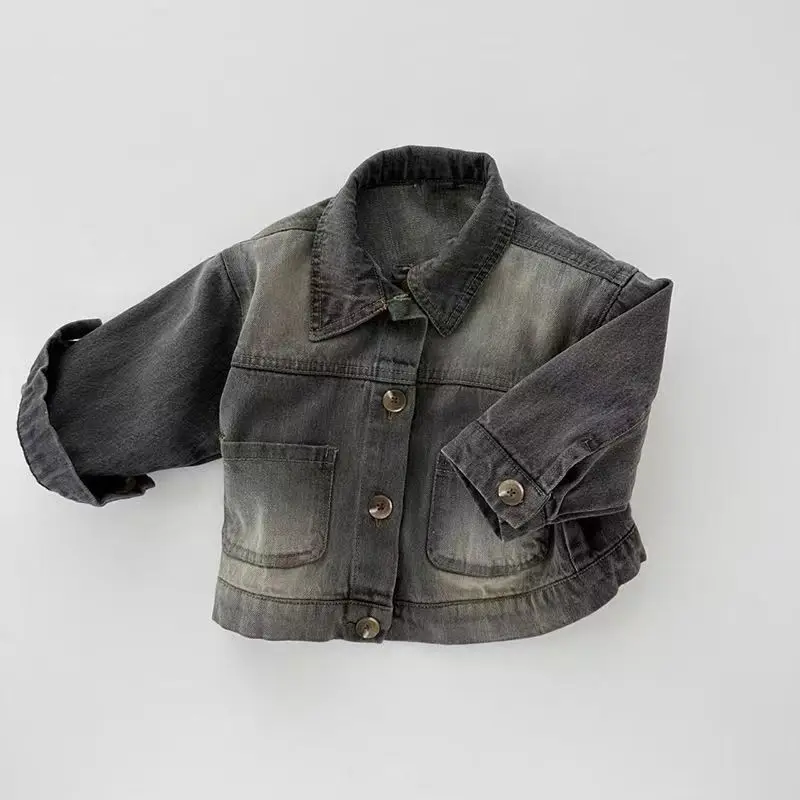 2025 Autumn New Girls Denim Jacket Children Long Sleeve Lapel Coat Solid Baby Single Breasted Tops Kids Boys Outerwear Clothes
2025 Autumn New Girls Denim Jacket Children Long Sleeve Lapel Coat Solid Baby Single Breasted Tops Kids Boys Outerwear Clothes