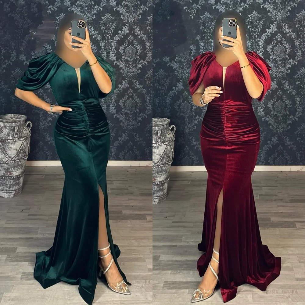 Customized Prom Yipeisha High Quality V-neck Mermaid Evening Dresses Hugging Velour 화려한이브닝드레스 Вечернее Платье Женскоеvestido Lar
Customized Prom Yipeisha High Quality V-neck Mermaid Evening Dresses Hugging Velour 화려한이브닝드레스 Вечернее Платье Женскоеvestido Lar