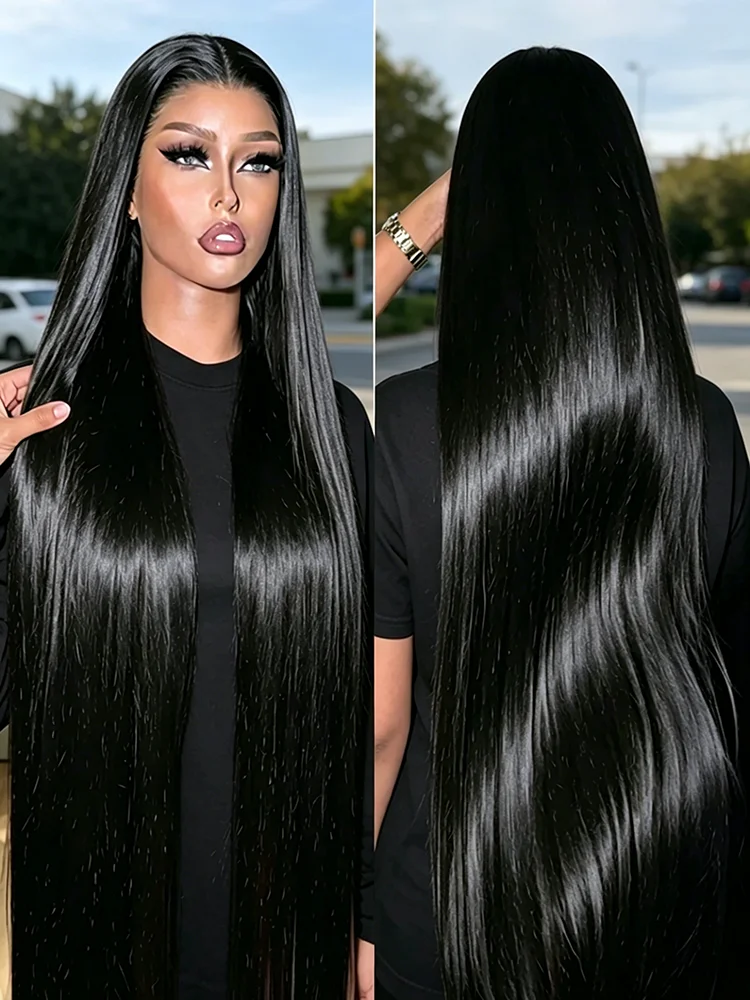 30 46 Inch Long Bone Straight Human Hair Wig 250% Density 13x6 HD Lace Front 7x5 Glueless Wear Go 13x4 Transparent Lace Preplucked Natural Hairline Human Hair Wigs for Black Woman
30 46 Inch Long Bone Straight Human Hair Wig 250% Density 13x6 HD Lace Front 7x5 Glueless Wear Go 13x4 Transparent Lace Preplucked Natural Hairline Human Hair Wigs for Black Woman