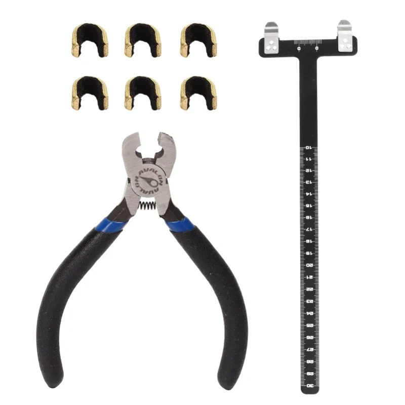 Bow String Nocking Points Pliers Set T Ruler Nocking Buckle Pliers Kit Archery Compound Pulley Bow Turning Kit Black
Bow String Nocking Points Pliers Set T Ruler Nocking Buckle Pliers Kit Archery Compound Pulley Bow Turning Kit Black