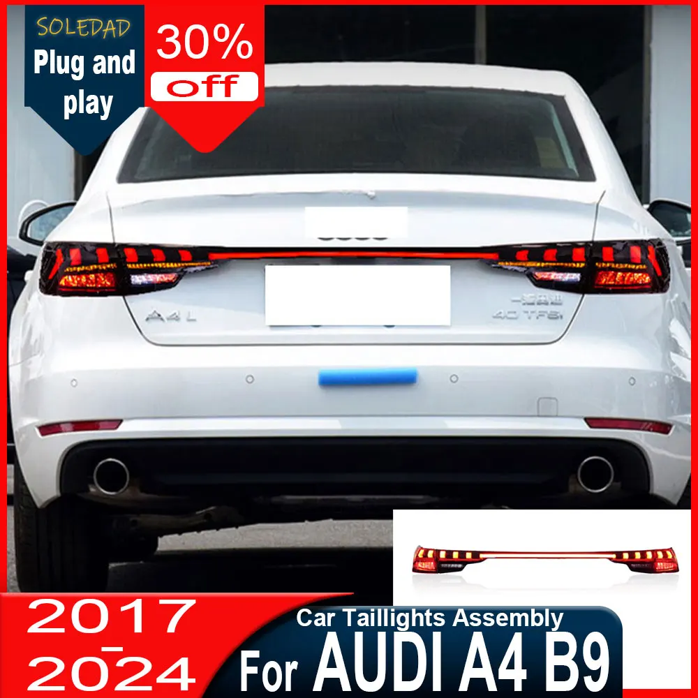 Car Lights For Audi A4 B9 Taillight 2017-2024 Taillight LED Projetor Tail Lamp Daytime Running Light Automotive Accessories
Car Lights For Audi A4 B9 Taillight 2017-2024 Taillight LED Projetor Tail Lamp Daytime Running Light Automotive Accessories