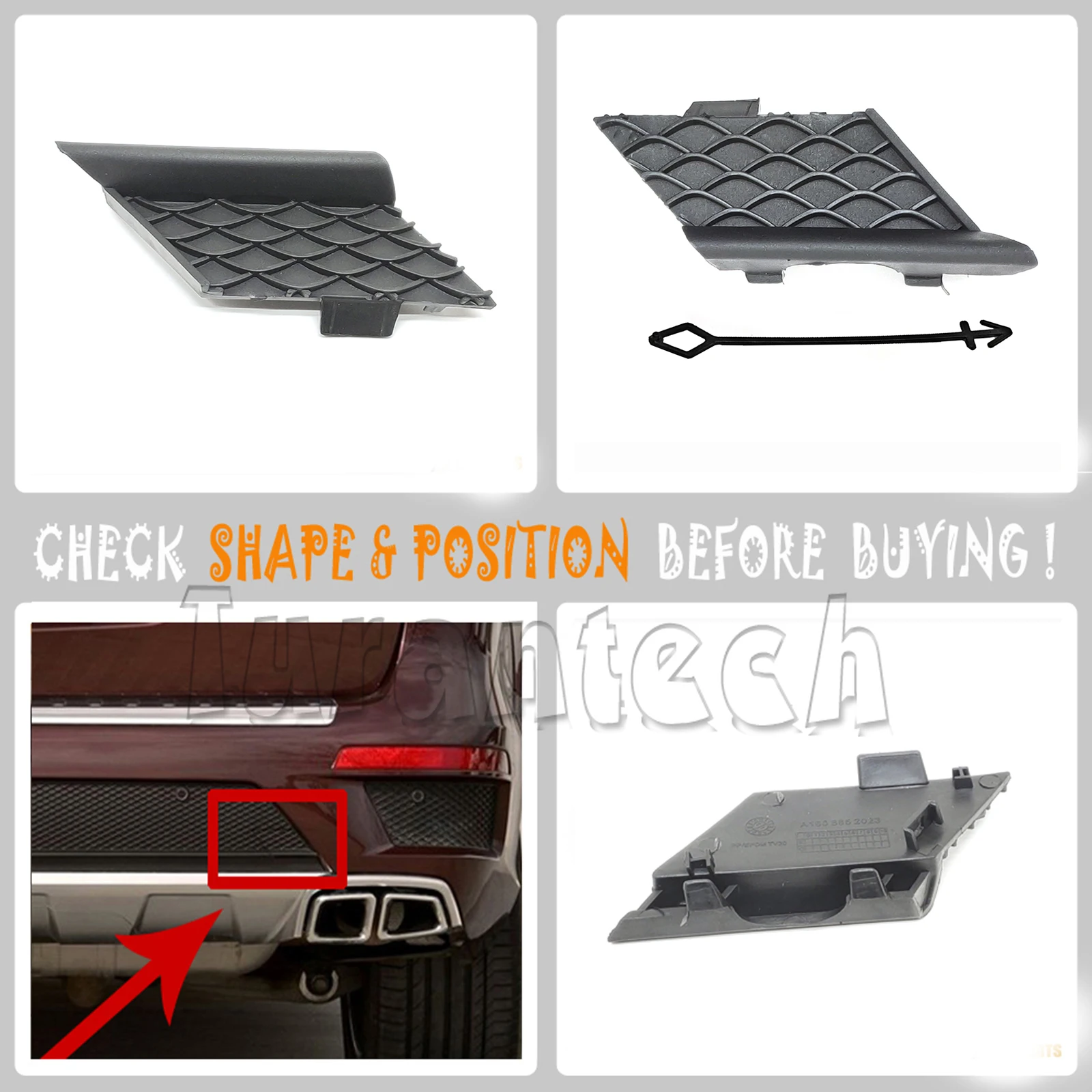 1668852023 for 13-16 Mercedes GL W166 AMG Line X166 320 350 400 450 500 550 63 Rear Tow Cover
1668852023 for 13-16 Mercedes GL W166 AMG Line X166 320 350 400 450 500 550 63 Rear Tow Cover