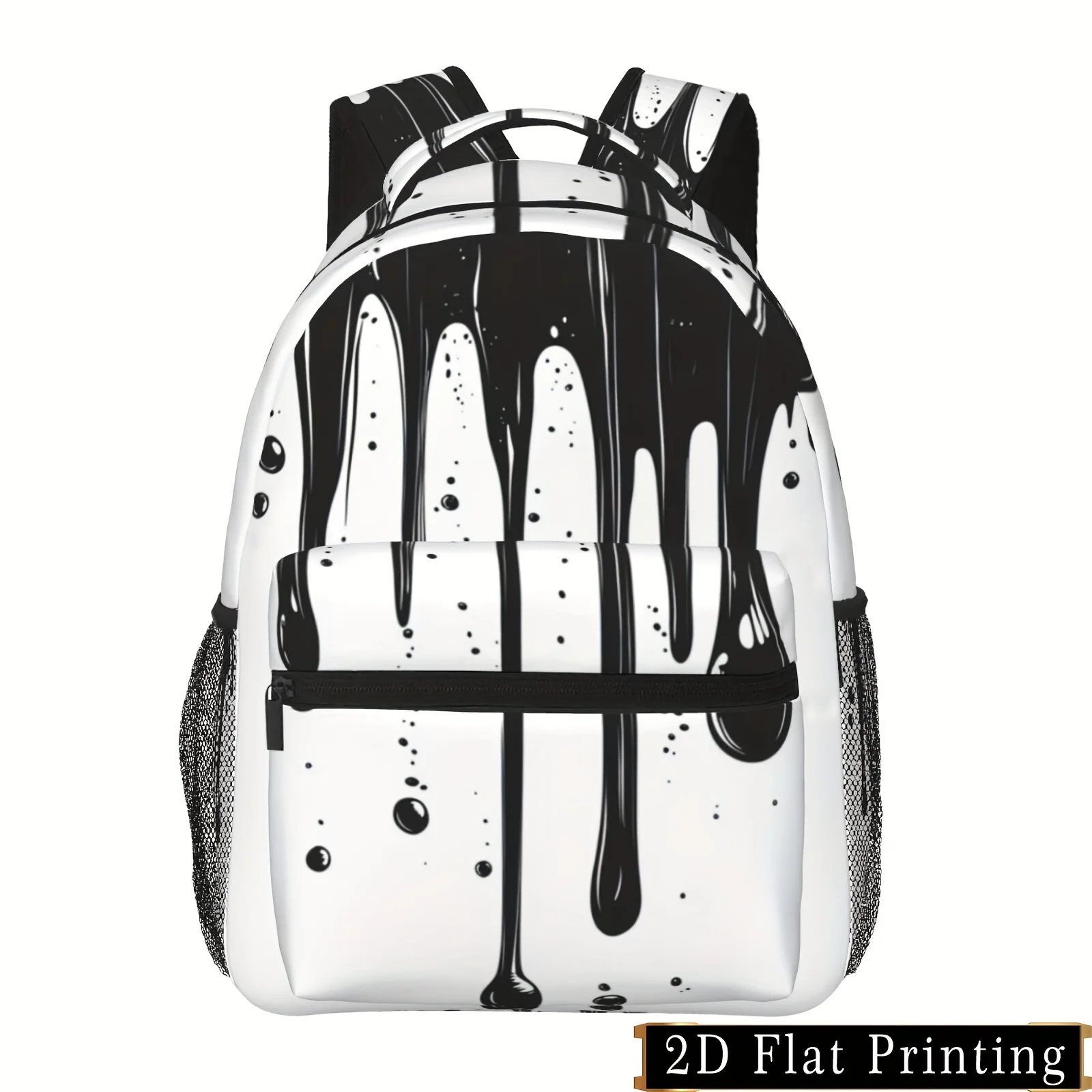 Stylish Black and White Splash Painting Art Pattern Backpack Lightweight Polyester Multi-Functional Design with Shoulder Straps
Stylish Black and White Splash Painting Art Pattern Backpack Lightweight Polyester Multi-Functional Design with Shoulder Straps