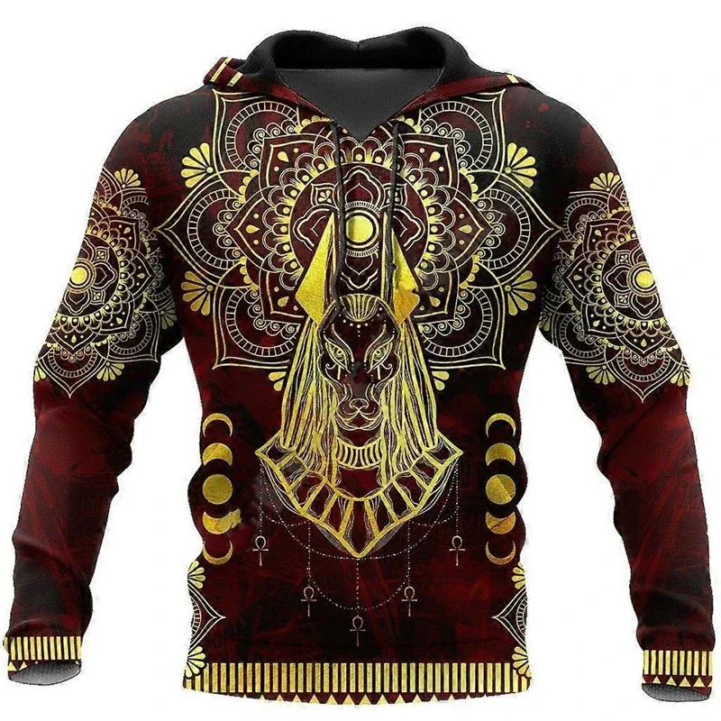 Men's Hoodie Ancient Egyptian Pharaoh Anubis Tattoo 3D Printing Pullover Sweatshirt Personality Streetwear Retro Graphic Hoodies
Men's Hoodie Ancient Egyptian Pharaoh Anubis Tattoo 3D Printing Pullover Sweatshirt Personality Streetwear Retro Graphic Hoodies