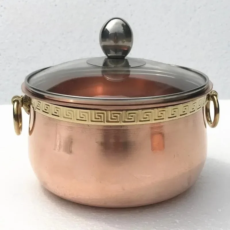 Pure copper thickened restaurant single hot pot one person shabu mutton small copper pot
Pure copper thickened restaurant single hot pot one person shabu mutton small copper pot