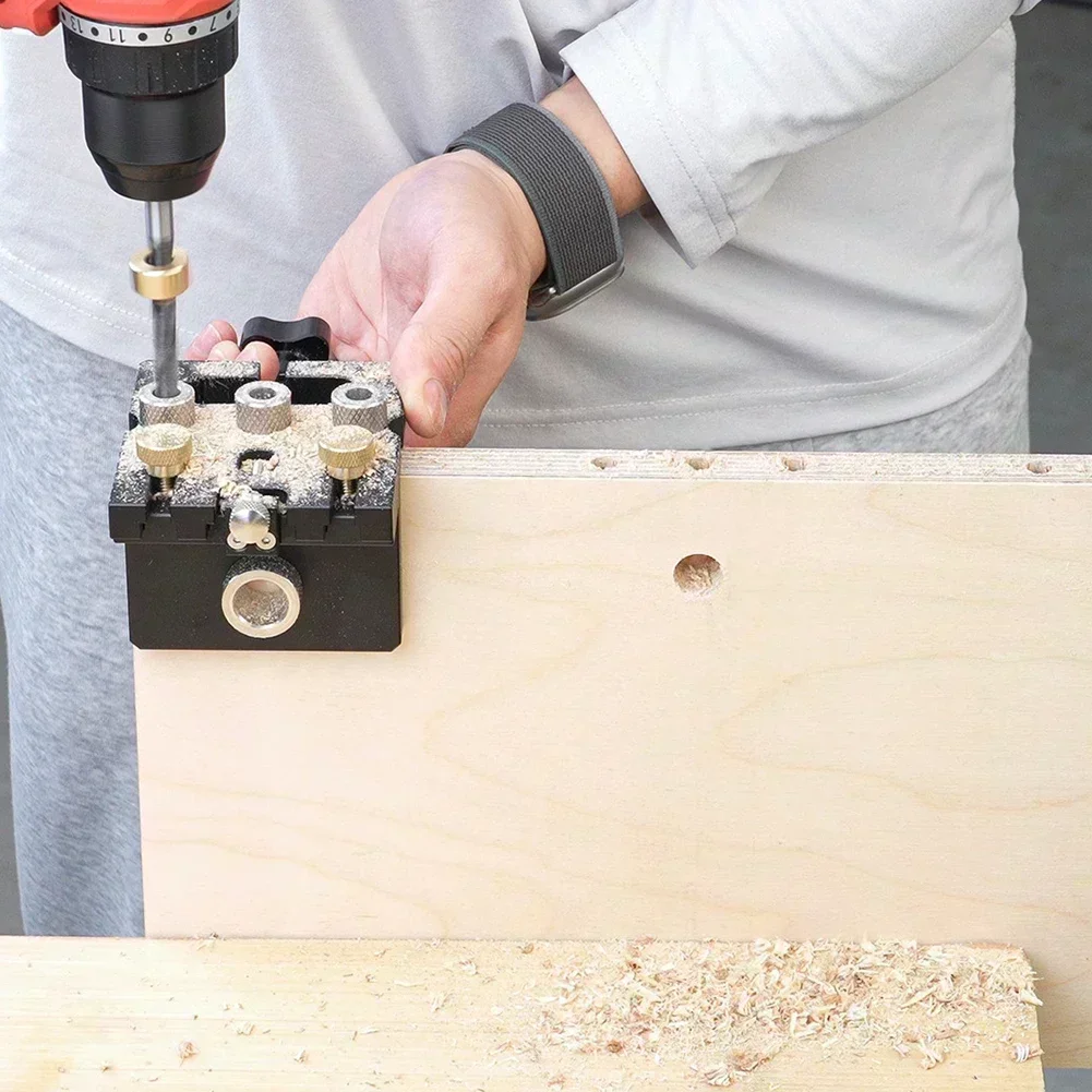 3 in 1 Doweling Jig with Adjustable Positioning Clip Drilling Guide and Puncher Locator for Accurate Hole Alignment
3 in 1 Doweling Jig with Adjustable Positioning Clip Drilling Guide and Puncher Locator for Accurate Hole Alignment