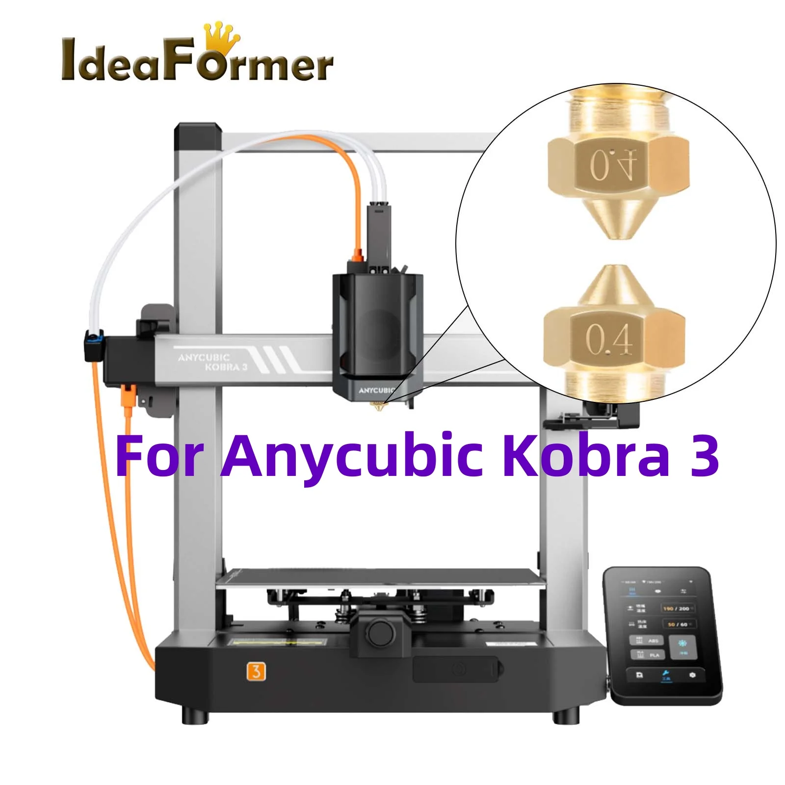 3/5 шт латунные сопла 1,75 мм для ANYCUBIC Kobra 3 ANYCUBIC Kobra 3 Combo 0,4/0,6/0,8 мм Запчасти для 3D-принтера ANYCUBIC Kobra 3
3/5 шт латунные сопла 1,75 мм для ANYCUBIC Kobra 3 ANYCUBIC Kobra 3 Combo 0,4/0,6/0,8 мм Запчасти для 3D-принтера ANYCUBIC Kobra 3