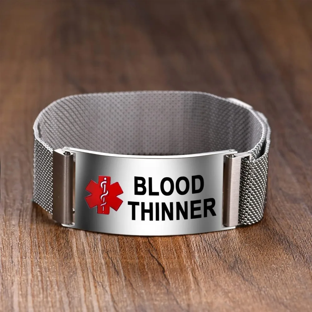 Персонализированный двусторонний индивидуальный браслет, медицинский QR-код, регулируемый ремешок из нержавеющей стали, магнитная пряжка
Персонализированный двусторонний индивидуальный браслет, медицинский QR-код, регулируемый ремешок из нержавеющей стали, магнитная пряжка