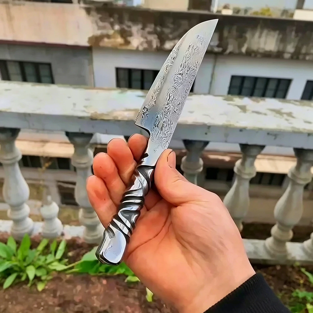 6 Inch Utility Knife 300+ Layers Damascus Steel Blade Cleaver Barbecue Slicing Paring All-in-one Handmade Forged Kitchen Knife
6 Inch Utility Knife 300+ Layers Damascus Steel Blade Cleaver Barbecue Slicing Paring All-in-one Handmade Forged Kitchen Knife