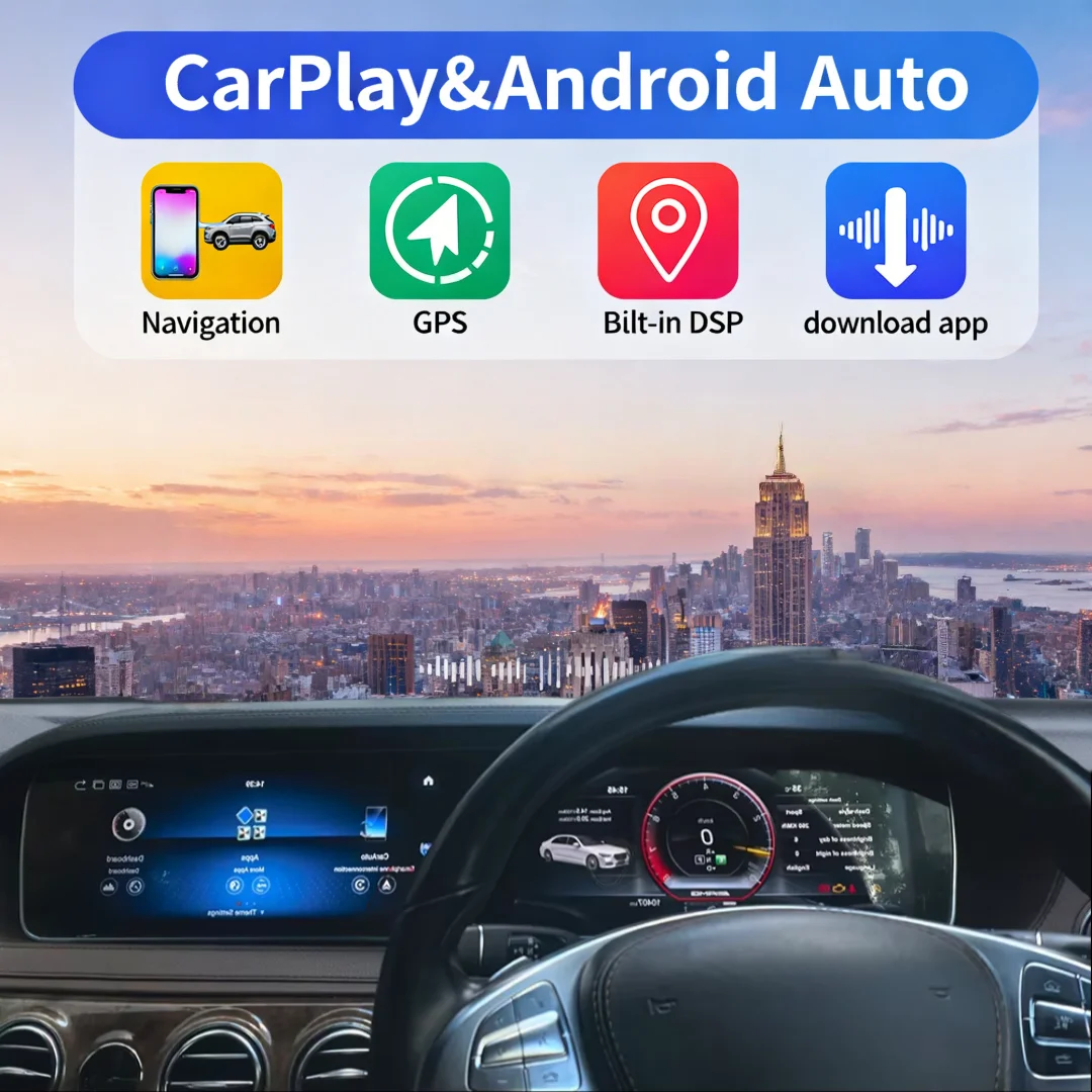 Auto Car Radio Navi for Mercedes Benz S Class W222 2018-2021 CarPlay Android 13 Dual Screen Digital Cluster Dashboard Headunit
Auto Car Radio Navi for Mercedes Benz S Class W222 2018-2021 CarPlay Android 13 Dual Screen Digital Cluster Dashboard Headunit