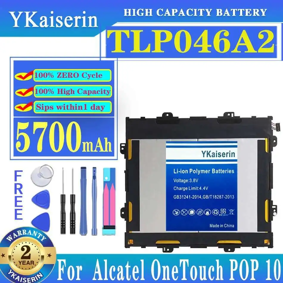 Для Alcatel Onetouch Pop 10, Onetouch Pop 10 9,6, Onetouch Pop 10 9,6, OT-P360X безопасный аккумулятор для планшета 5700 мАч TLP046A2
Для Alcatel Onetouch Pop 10, Onetouch Pop 10 9,6, Onetouch Pop 10 9,6, OT-P360X безопасный аккумулятор для планшета 5700 мАч TLP046A2